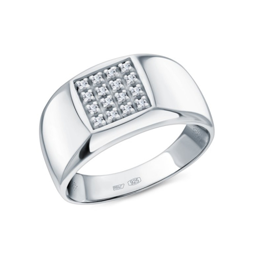 Серебряное кольцо с фианитами