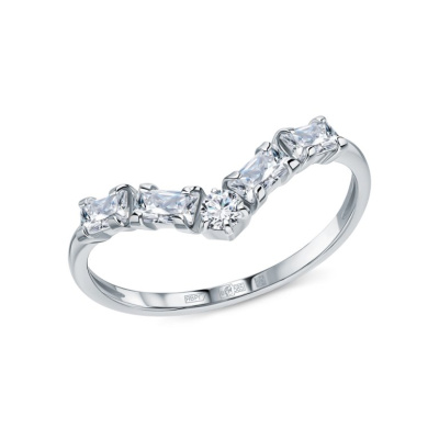 Золотое кольцо с фианитами