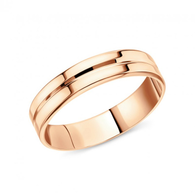 Золотое обручальное кольцо