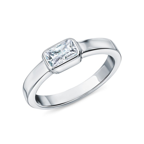 Серебряное кольцо с фианитами