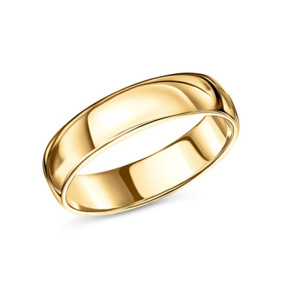 Золотое обручальное кольцо