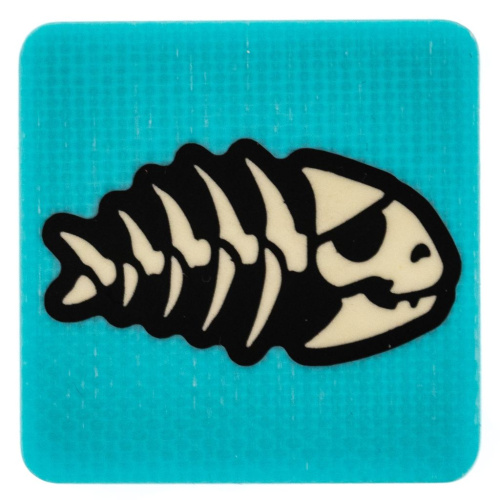 Патч Рыба, синий, StabWoodStone
