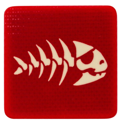 Патч Рыба, красный, StabWoodStone