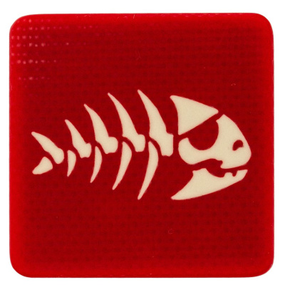 Патч Рыба, красный, StabWoodStone