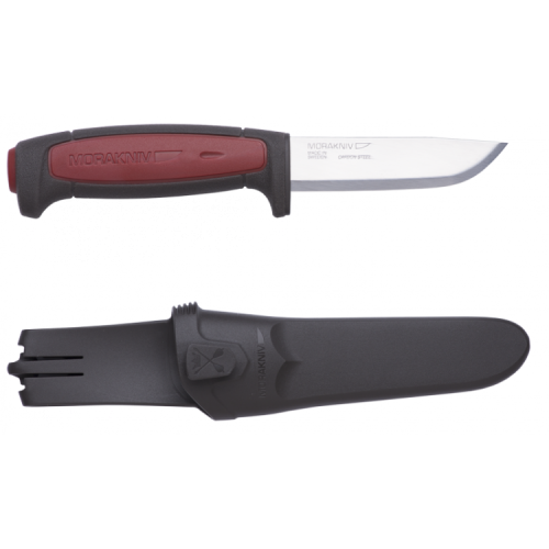 Нож с фиксированным лезвием Morakniv Pro C, углеродистая сталь, рукоять резина/пластик