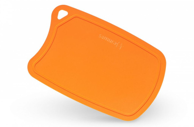 Доска Samura термопластиковая антибактериальная, 380х250х2 мм, оранжевая, SF-02OR