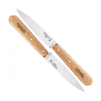 Набор Opinel из двух ножей N°112, нержавеющая сталь, для очистки овощей,