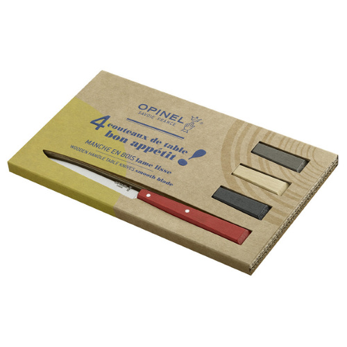 Набор столовых ножей Opinel LOFT N°125, рукоять дерево, нержавеющая сталь