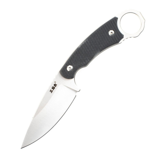 Туристический нож Sanrenmu S768, сталь 12C27, рукоять G10, черный