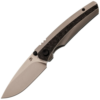 Складной нож Kansept Raven, сталь CPM 20CV, рукоять титан серый