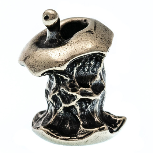 Бусина для темляка Огрызок, мельхиор