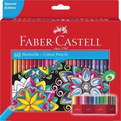 Набор карандашей цветных Faber-castell Eco "Buntstifte" 60 цв