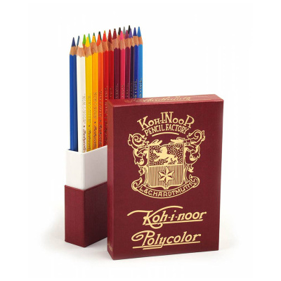 Набор карандашей цветных Koh-I-Noor "Polycolor Retro" 24 шт, пенал-премиум