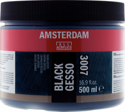 Грунт Gesso Talens "Amsterdam" 500 мл, черный