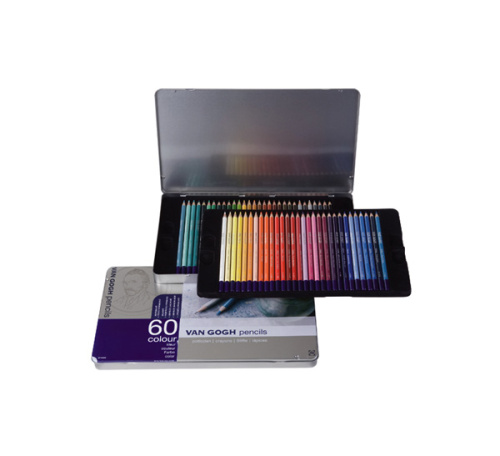 Набор карандашей акварельных Talens "Van Gogh" 60 цв в метал кор