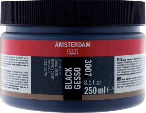 Грунт Gesso Talens "Amsterdam" 250 мл, черный