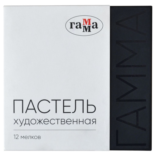 Набор пастели сухая Гамма, 12 цветов, картон. упак.