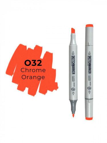 Маркер двухсторонний на спиртовой основе Sketchmarker Цвет Оранжево желтый