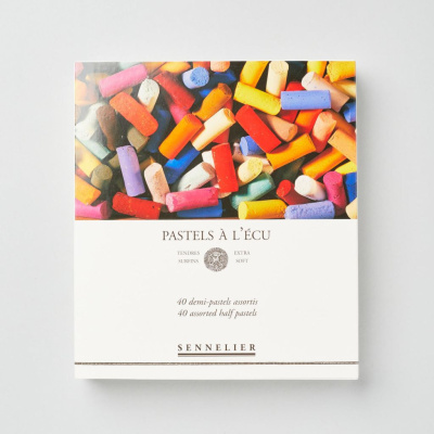 Набор сухой пастели Sennelier "A LECU" 40 цв 1/2, в картонной коробке