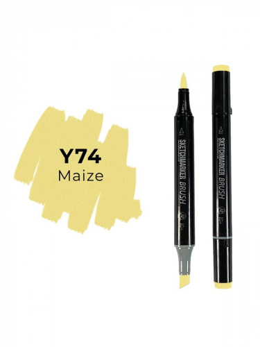 Маркер двухсторонний на спиртовой основе Sketchmarker Brush Цвет Кукуруза