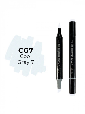 Маркер двухсторонний на спиртовой основе Sketchmarker Brush Цвет Прохладный серый 7
