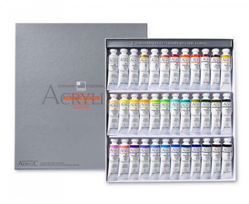 Набор акрила ShinHanart ACRYLIC COLOR PRO 36 цв*20 мл