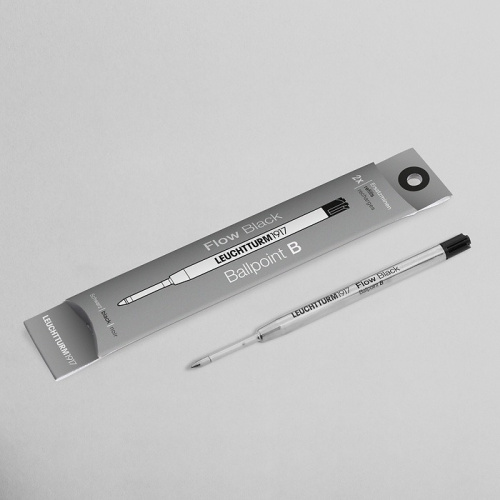 Набор стержней для шариковой ручки Leuchtturm Drehgriffel Nr. 1, толщина линии B, цвет черный, 2 шт