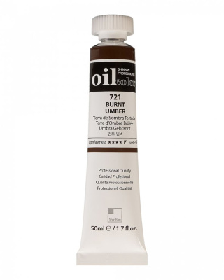 Масло ShinHanart "Professional" туба 50 мл №721 Умбра жженая кат.A