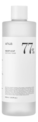 Балансирующий тоник для лица с экстрактом хауттюйнии Heartleaf 77 Soothing Toner: Тоник 500мл