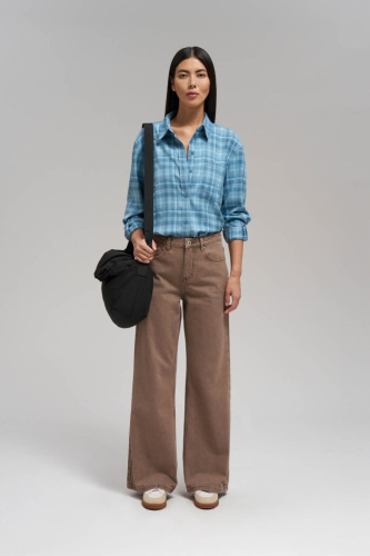 Рубашка оверсайз в клетку