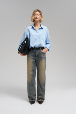 Рубашка оверсайз в полоску