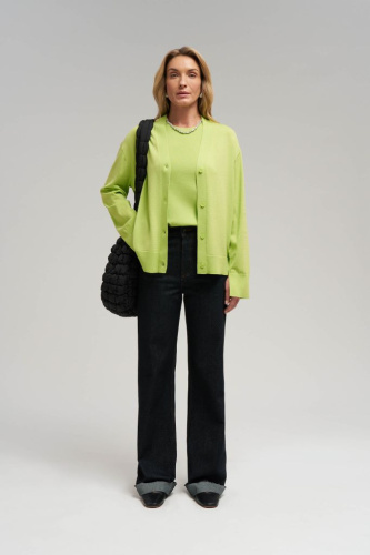 Кардиган свободного кроя с хлопком