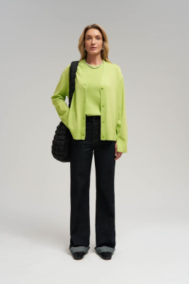 Кардиган свободного кроя с хлопком