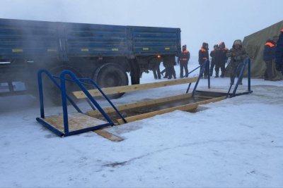 В Якутске завершили обустройство купели для проведения крещенских купаний / Анна Лебединская Якутск Якутск Республика Саха (Якутия)
