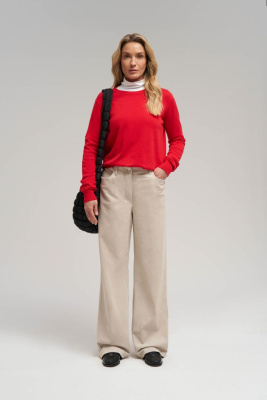 Брюки прямого кроя из вельвета