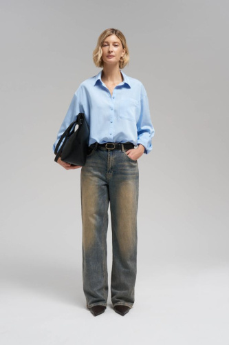 Рубашка оверсайз в полоску