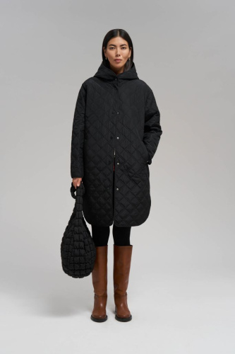 Стеганое пальто с искусственным утеплителем