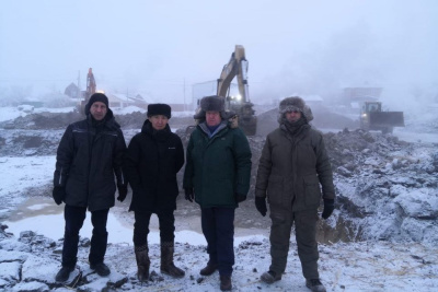 В Якутске в микрорайоне «Звёздный» началось строительство нового водоузла / Анна Лебединская Якутск Якутск Республика Саха (Якутия)