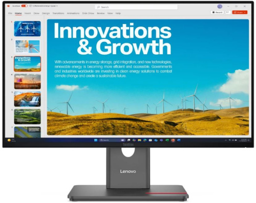Монитор 23,8" Lenovo ThinkVision P24QD-40 64B1GAR1CB 2560x1440, 16:9, IPS, 300cd, 4ms, 178/178, HDMI, DP, 120Hz, HAS