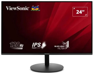 Монитор 23,8" Viewsonic VA24E1-H черный, 1920x1080, IPS, LED, 16:9, 5ms, 250cd/m2, 178гр/178гр, 120Hz, матовая, VGA, HDMI
