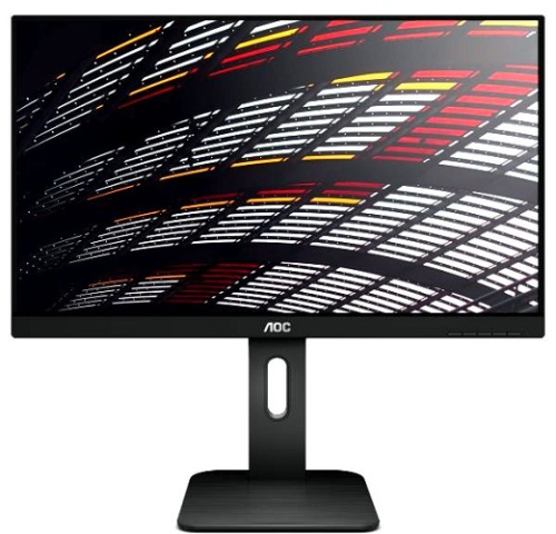 Монитор 23,8" AOC 24P1 1920х1080, 5 мс, 250 кд/м2, 50000000:1, 178°/178°, IPS, DVI-D, HDMI 1.4, DisplayPort 1.2, VGA, USB Type A x4, USB Type B, HAS,