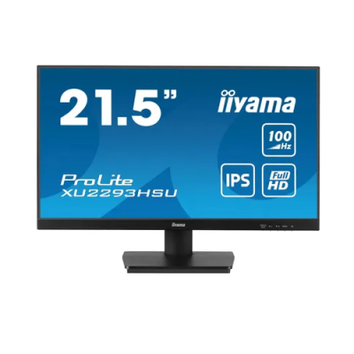 Монитор 21,5" Iiyama ProLite XU2293HSU-B6 1920x1080, 16:9, LED, IPS, 250cd, 1000:1, 1ms(MPRT), 178/178, HDMI, DP, 2хUSB 2.0, аудио, tilt, VESA 100х100