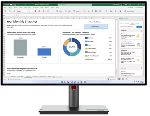 Монитор 27" Lenovo ThinkVision P27h-30 63A1GAR1CB 2560x1440, 16:9, IPS, 350cd, 4ms, 178/178, HDMI, DP, 60Hz, LAN, HAS, black