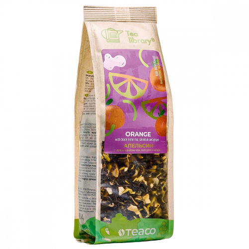 Чёрный индийский чай с апельсином, календулой и имбирем, 100 гр.