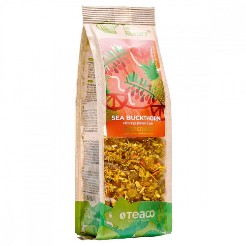 Чай Облепиха с апельсином ананасом и яблоком Чайная Библиотека 100 гр