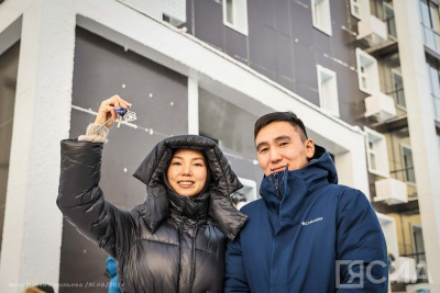Первый многоквартирный дом ввели на проспекте Михаила Николаева в Якутске / Мария Горохова Якутск Якутск Республика Саха (Якутия)