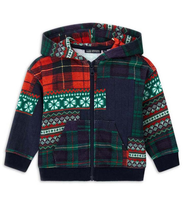 Толстовка на молнии для маленького мальчика