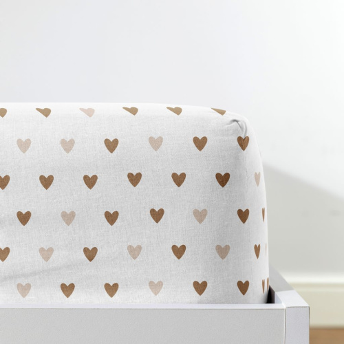 Простыня на резинке Amore mio brown