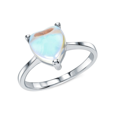 Серебряное кольцо с лунным камнем