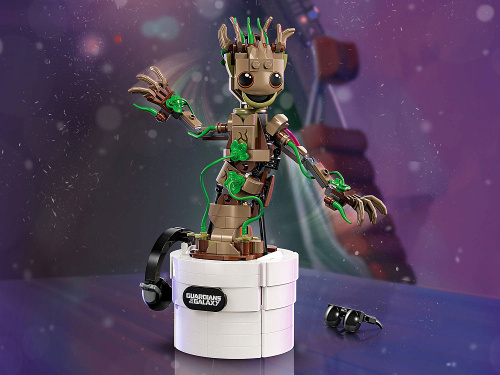 Super Heroes 76297 Конструктор Танцующий Грут